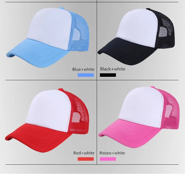 Unisex 5-Panel Mesh Trucker Hat for Men & Women