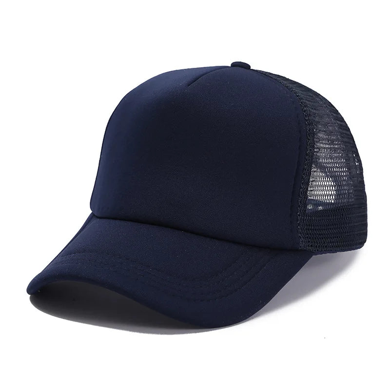 Unisex 5-Panel Mesh Trucker Hat for Men & Women