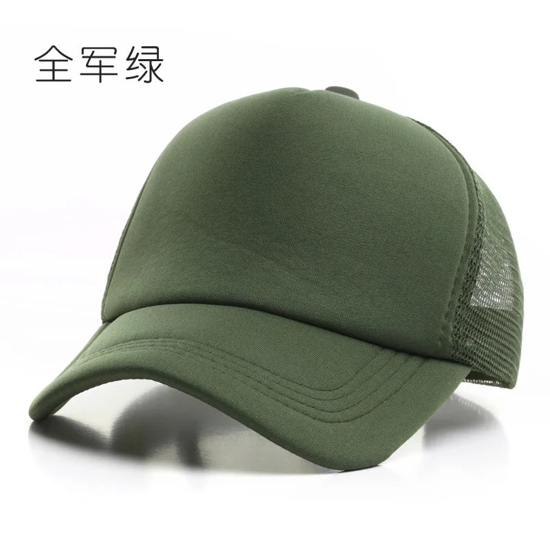 Unisex 5-Panel Mesh Trucker Hat for Men & Women
