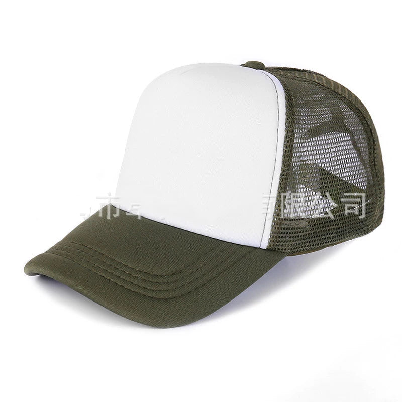 Unisex 5-Panel Mesh Trucker Hat for Men & Women