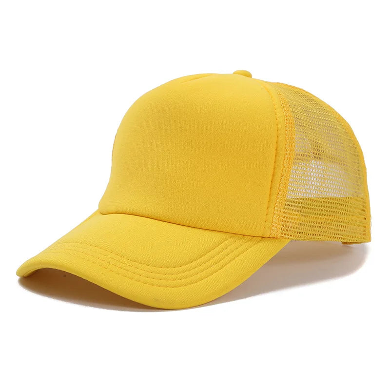 Unisex 5-Panel Mesh Trucker Hat for Men & Women