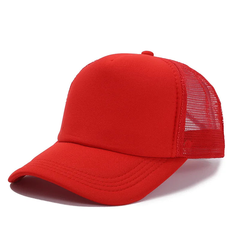 Unisex 5-Panel Mesh Trucker Hat for Men & Women
