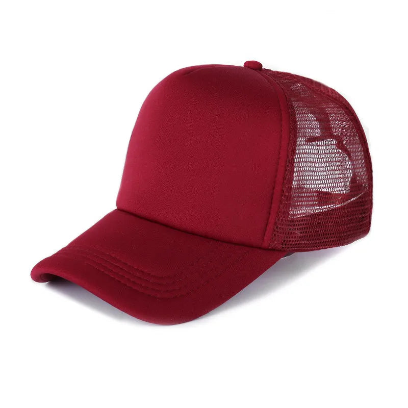 Unisex 5-Panel Mesh Trucker Hat for Men & Women