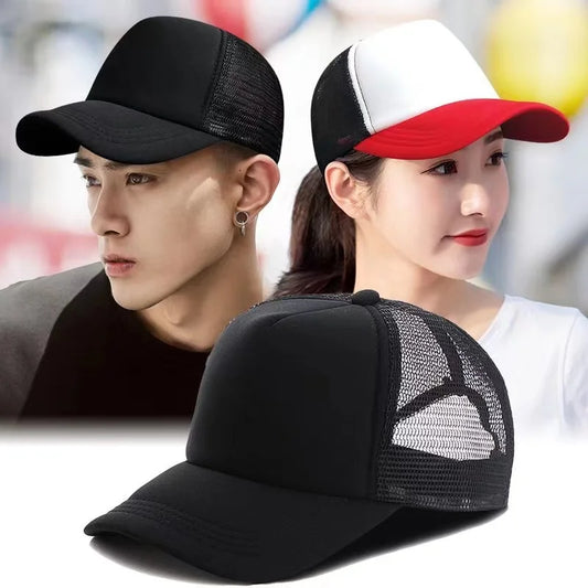 Unisex 5-Panel Mesh Trucker Hat for Men & Women